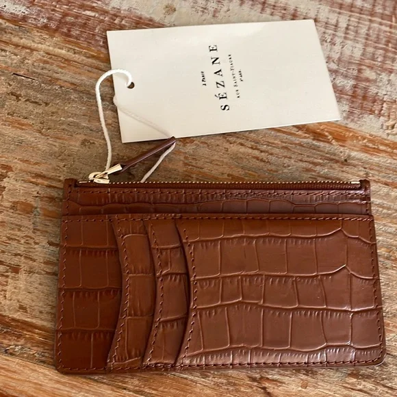 Sezane Alfred Wallet. Camel - Picture 4 of 5